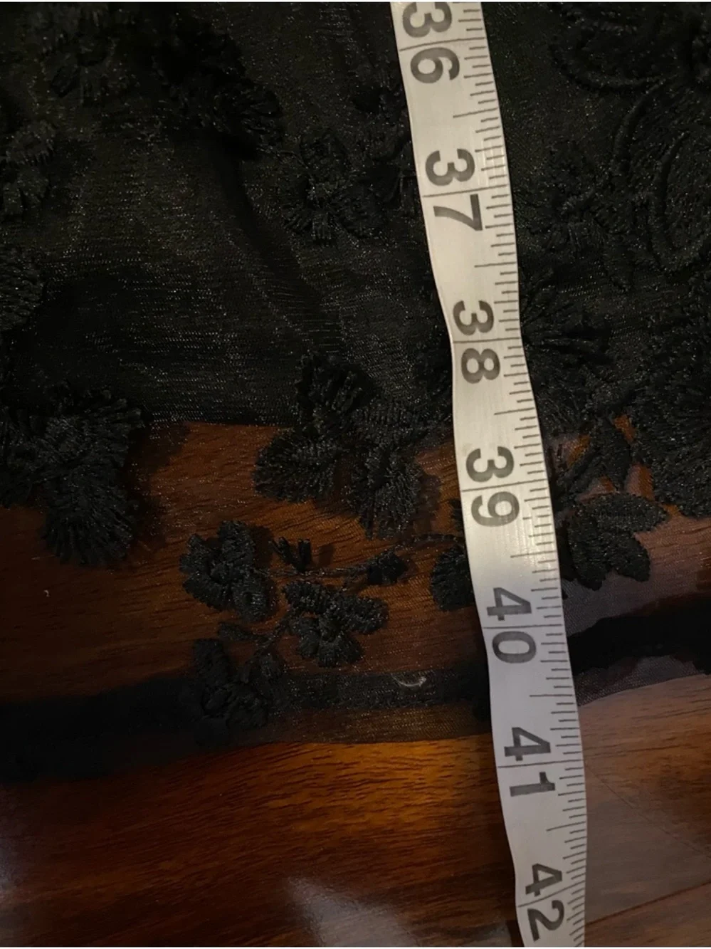 Lulus Quite Perfect Party Cocktail Black Lace embroidered strapless Midi Dress - Picture 6 of 12